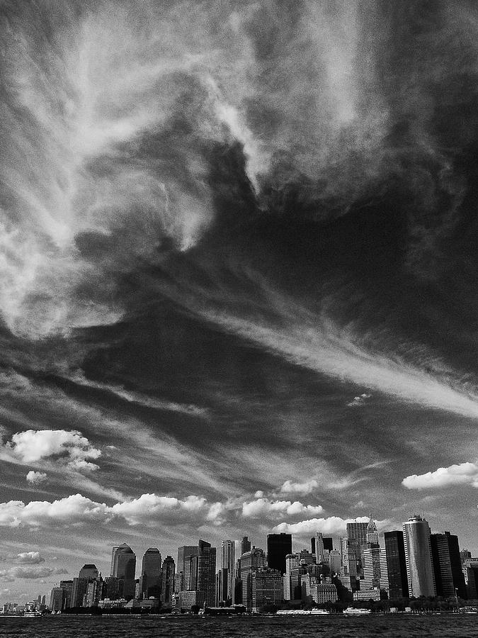 Clouds over Manhattan Photograph by Cornelis Verwaal