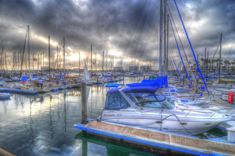 Clouds Over Marina Photograph by Richard Omura