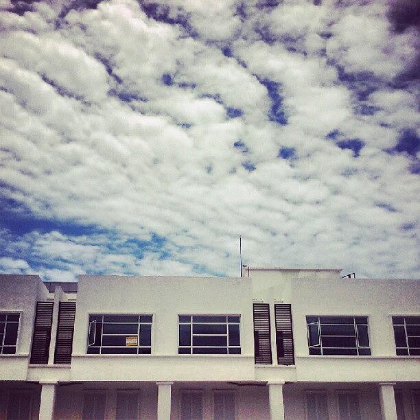 Architecture Photograph - #clouds #sky #blue #building #buildings by Mohd Haikal