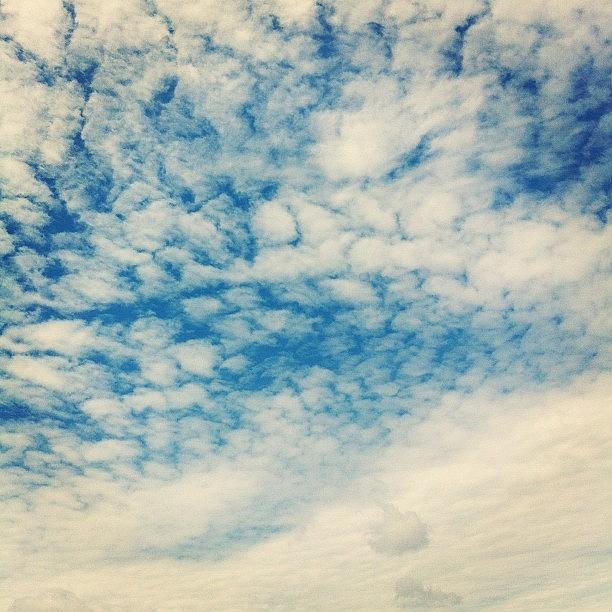 Summer Photograph - #clouds #sky #blue #white #summer by Ayami Nakamura