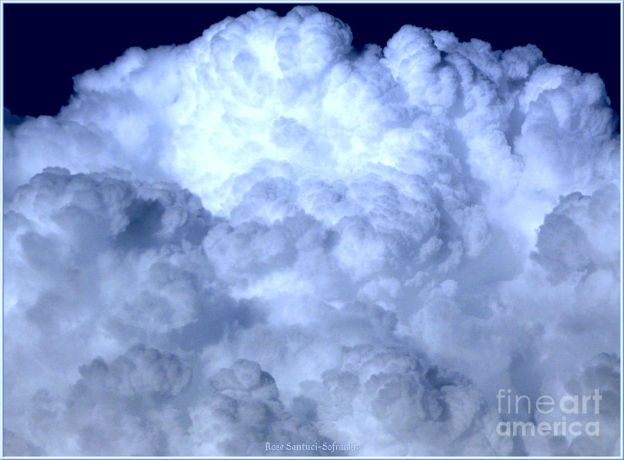 Clouds with blue special effect Photograph by Rose Santuci-Sofranko