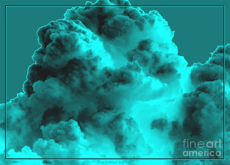 Clouds with Underwater Special Effect Added Photograph by Rose Santuci-Sofranko