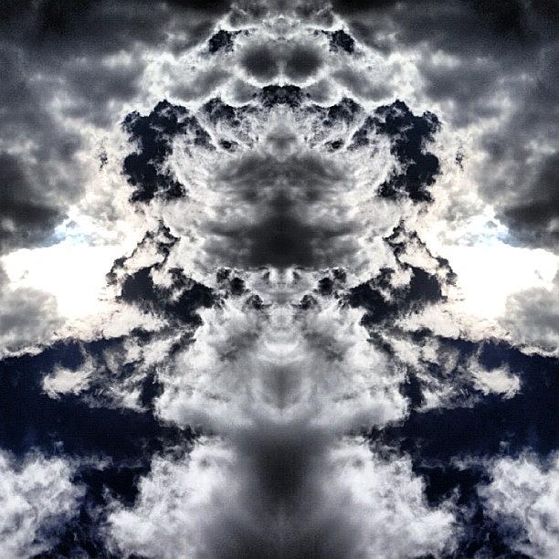 Mirror Photograph - Cloudsplosion by Seth Tours