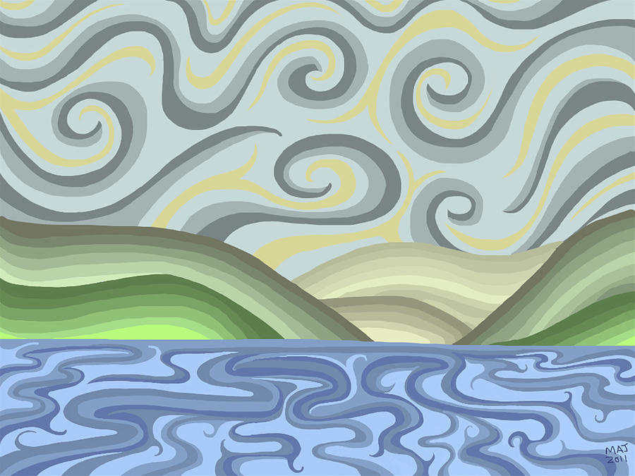 Cloudy Day Digital Art by Marlene Jeffries - Pixels