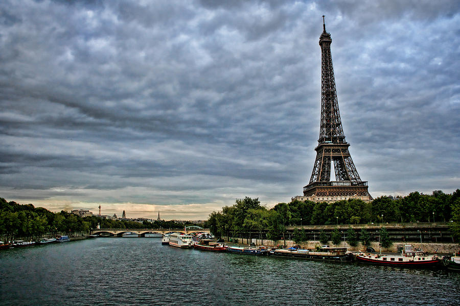 Cloudy Evening in Paris Photograph by Heather Applegate
