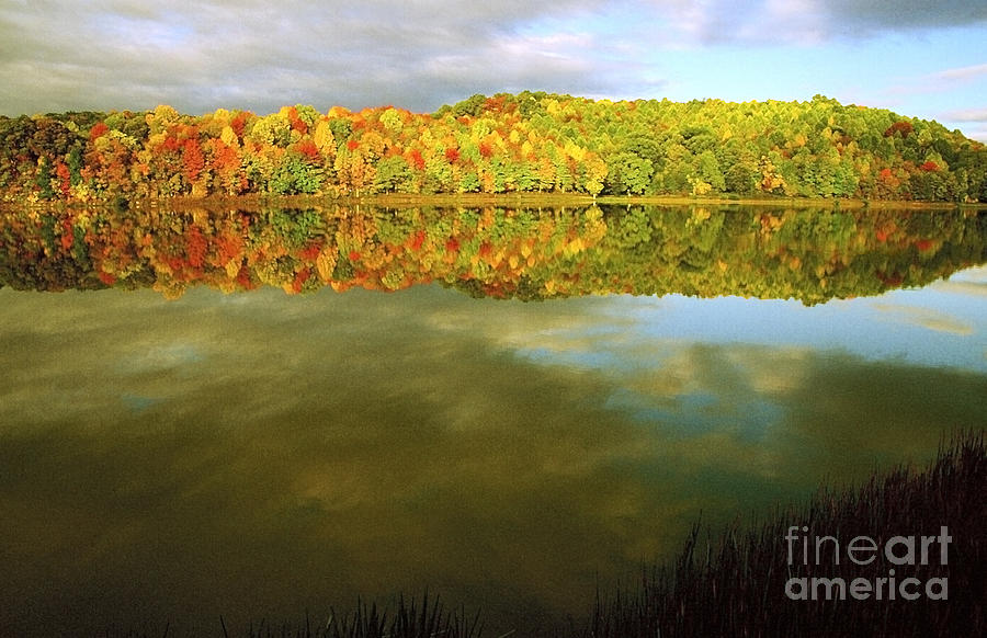Fall Photograph - Cloudy Fall Morning by Thomas R Fletcher
