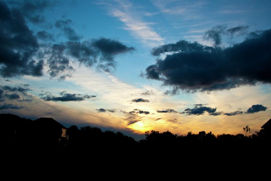 Cloudy Sunset Photograph by Scott Wood