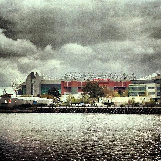 Football Photograph - #cloudy #weather In #manchester by Abdelrahman Alawwad