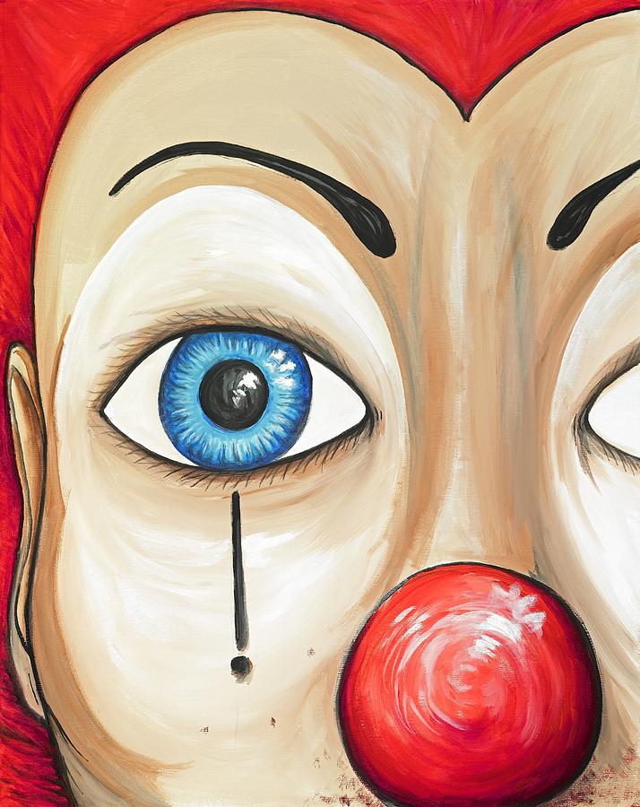 Clown Beautiful Painting by David Junod