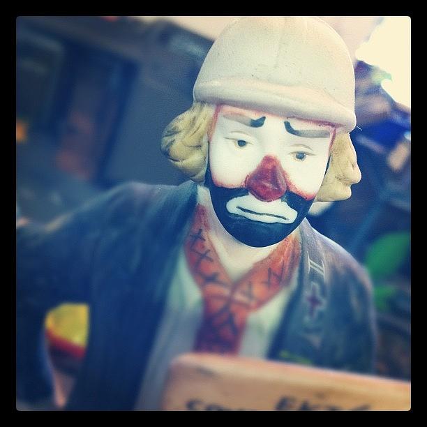 Clown Photograph - #clown #statue by Craig Kempf