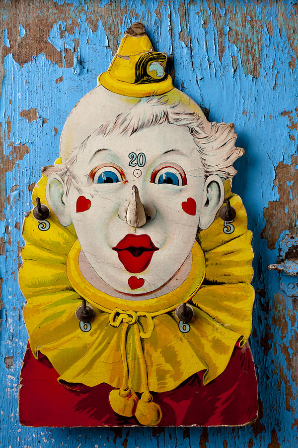 Toy Photograph - Clown toy game by Garry Gay