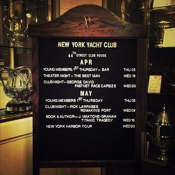 Typography Photograph - Club Schedule by Natasha Marco