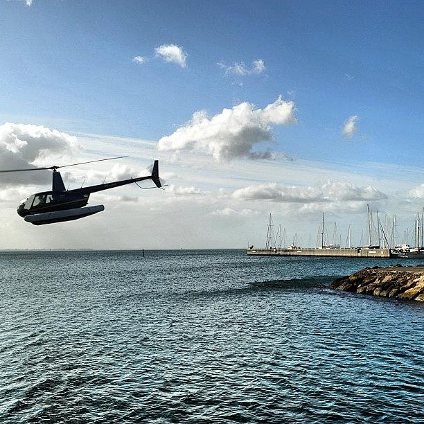 Helicopter Photograph - #clubsocial #bestagram #victoria by Robert Puttman