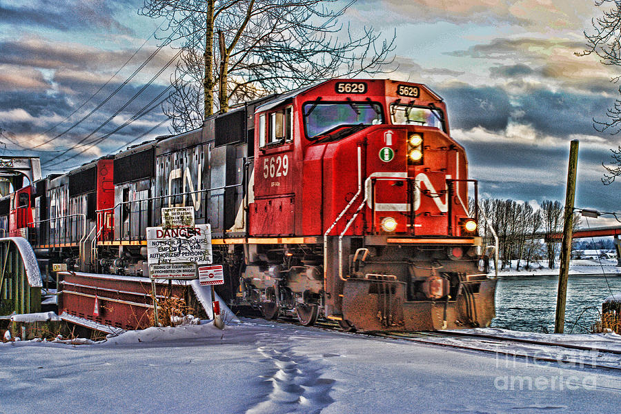 CN Locomotive HDR Photograph by Randy Harris