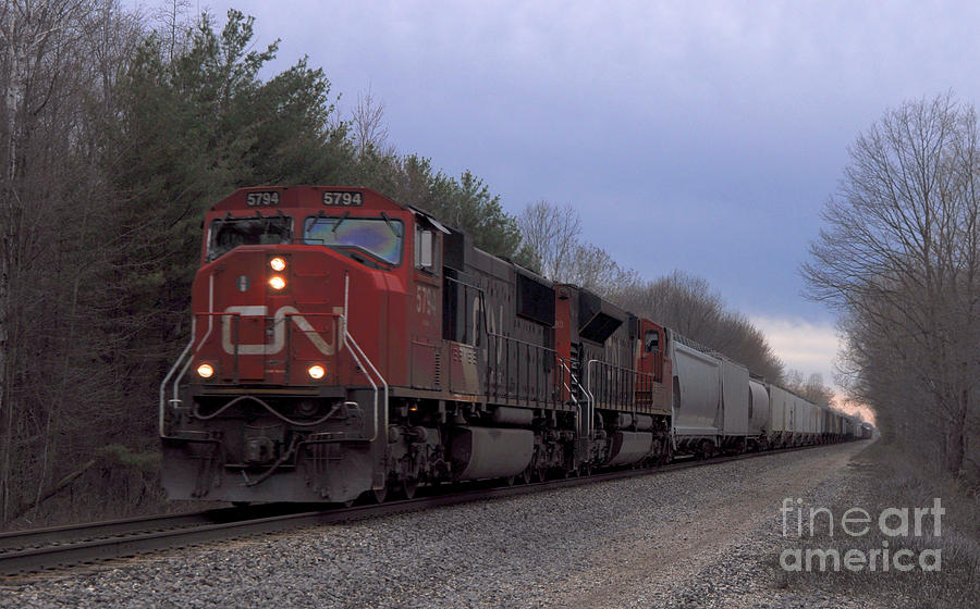 CN Train Photograph by Ronald Grogan