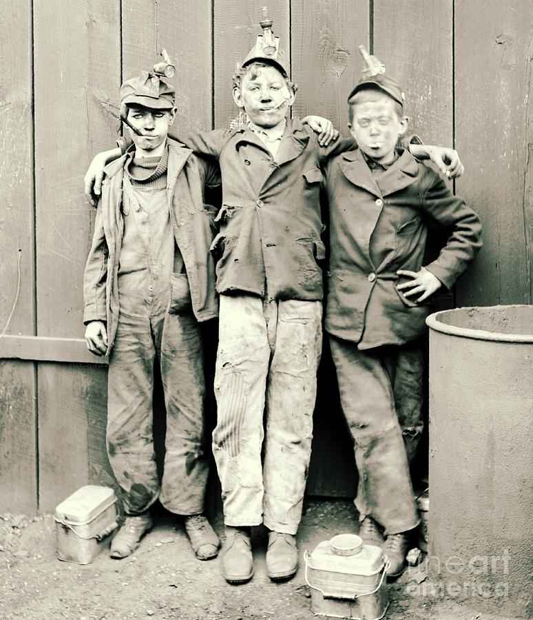 Coal Breaker Boys 1900 Photograph by Padre Art
