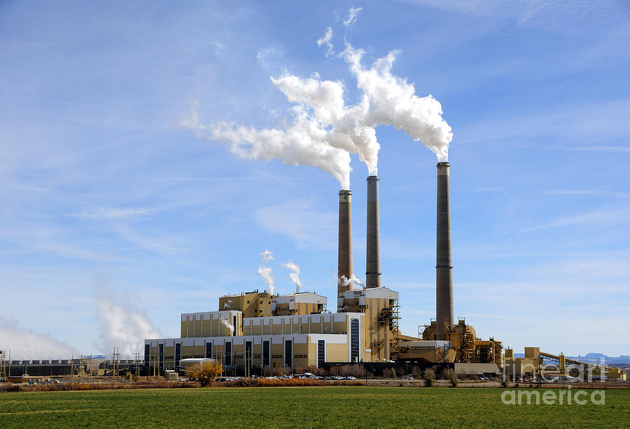 Coal-Fired Power Plant Photograph by Gary Whitton