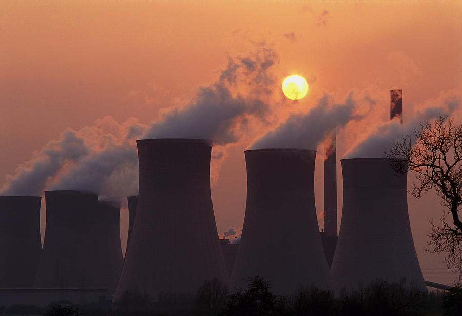 Coal-fired Power Station In Nottinghamshire Photograph by Chris Knapton ...