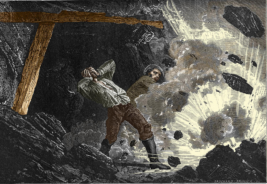 Coal Mine Explosion, 19th Century Photograph by Sheila Terry