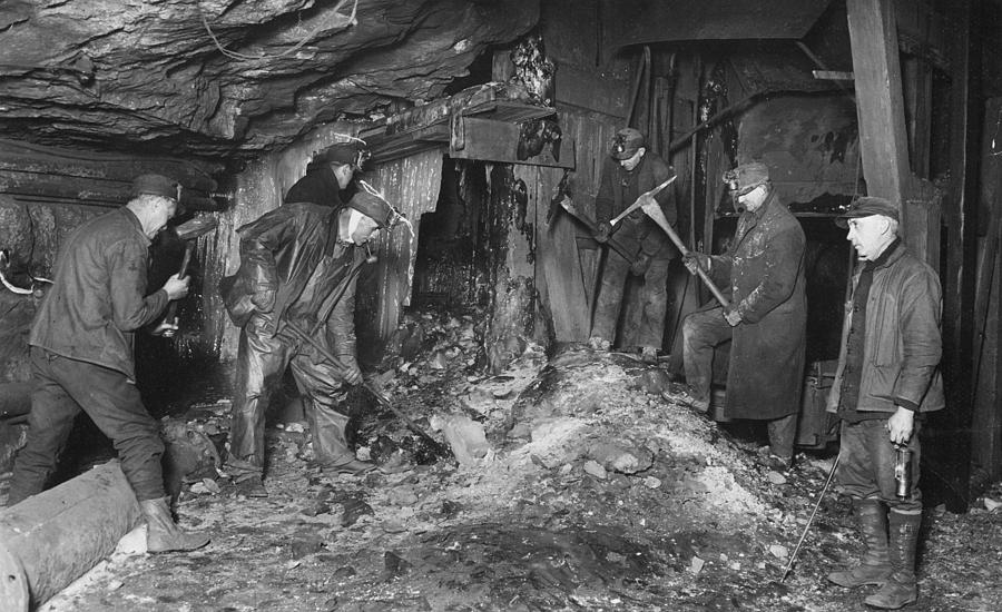 Coal Miners Preparing To Returned Photograph by Everett