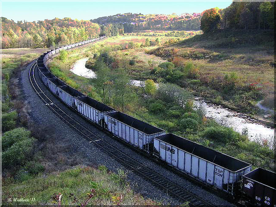 Coal Train - Johnstown  Photograph by Brian Wallace