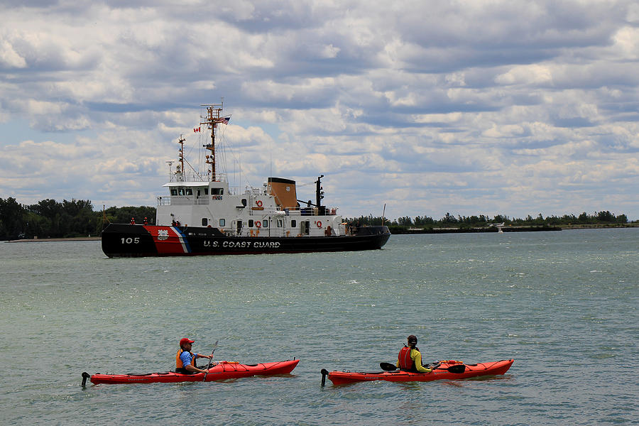 Boat Photograph - Coast Guard in Canada by Andrew Fare
