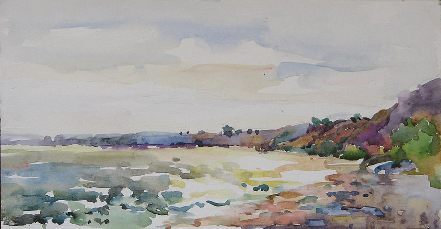 Coast Painting by Juliya Zhukova
