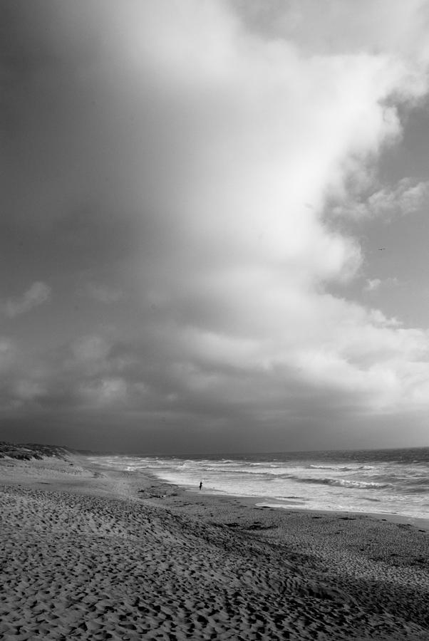 Coastal View IV-bw Photograph by Kathleen Grace
