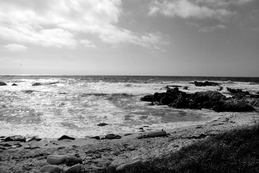 Coastal View V - bw Photograph by Kathleen Grace
