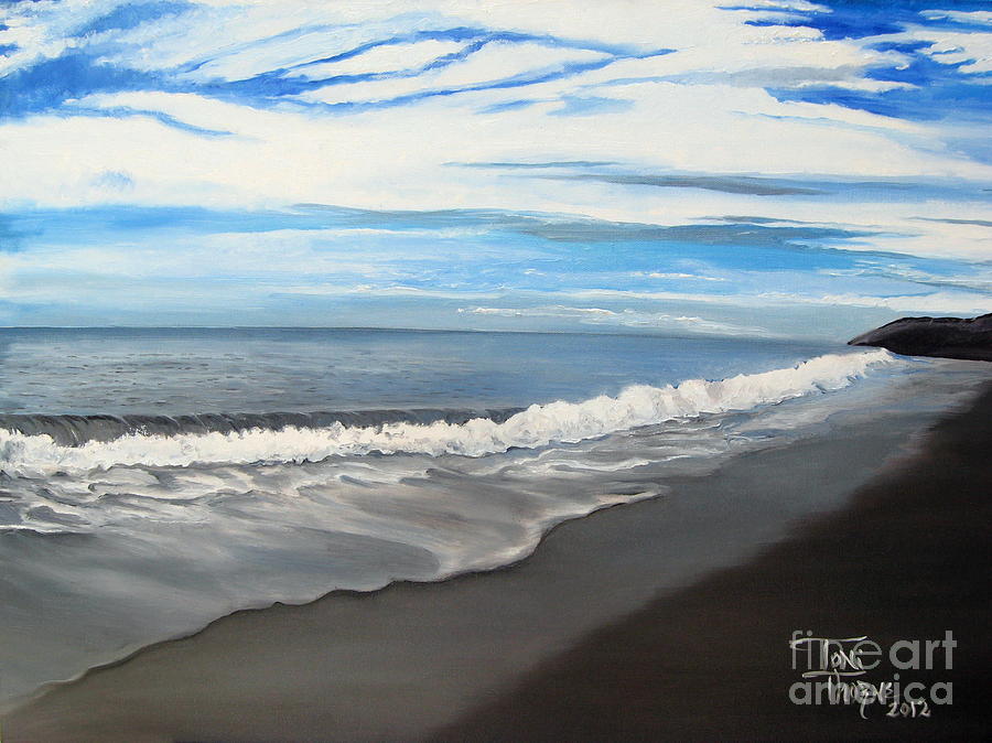 Coastal Waters Painting by Toni Thorne
