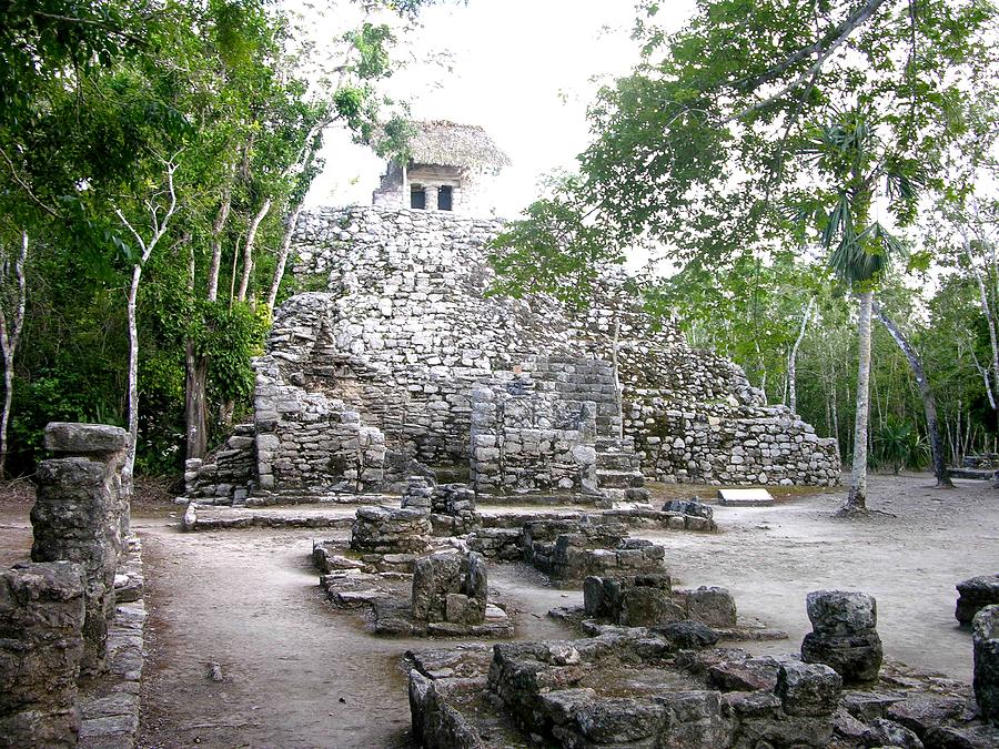 Coba Temple Photograph by Keith Stokes