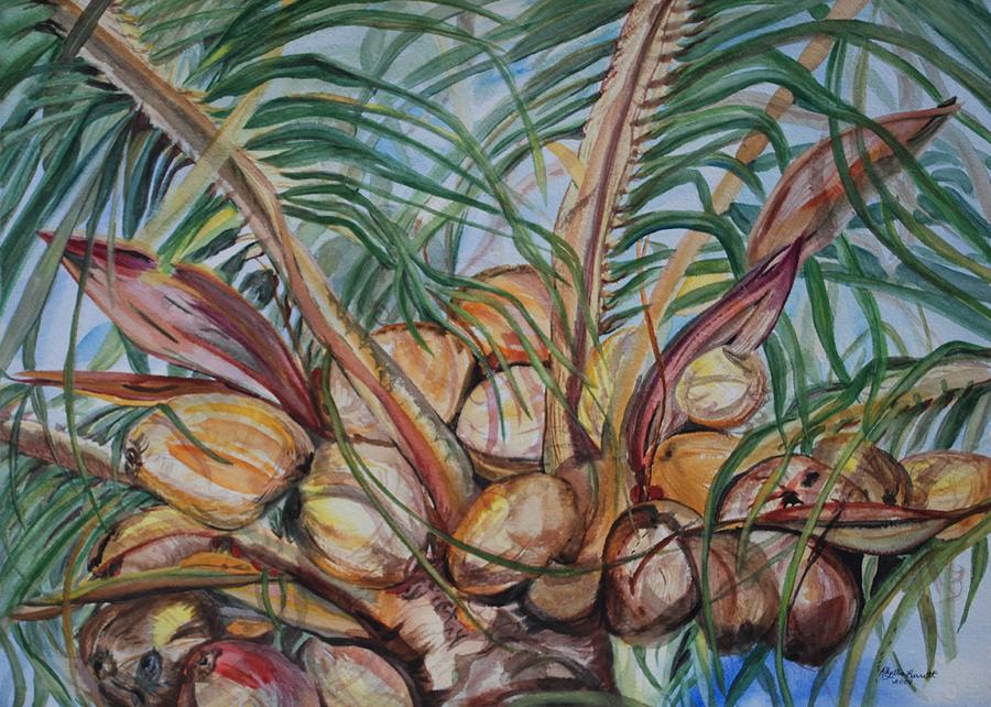 Coconut Palm Painting By Phyllis Barrett Pixels