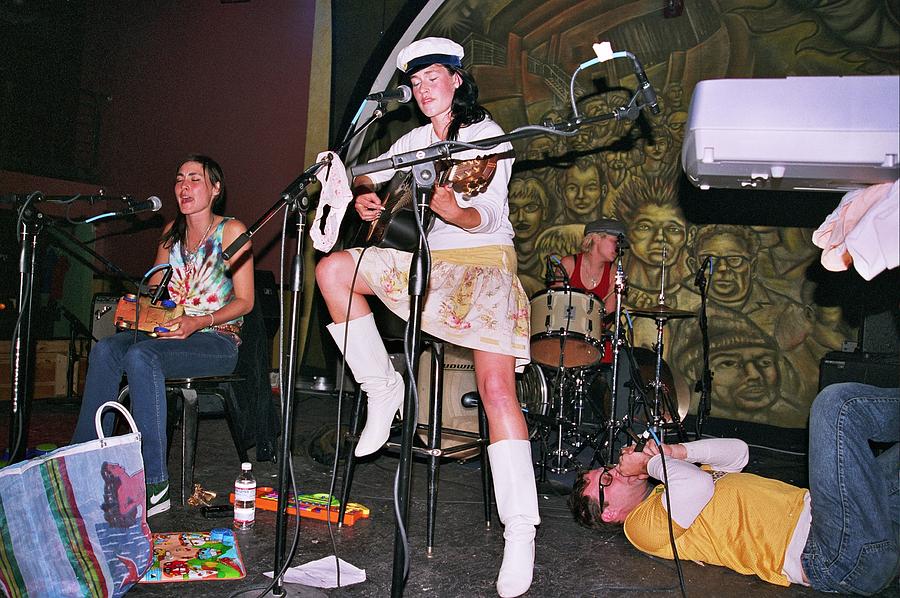 CocoRosie with Dave Sitek Photograph by Gary Smith