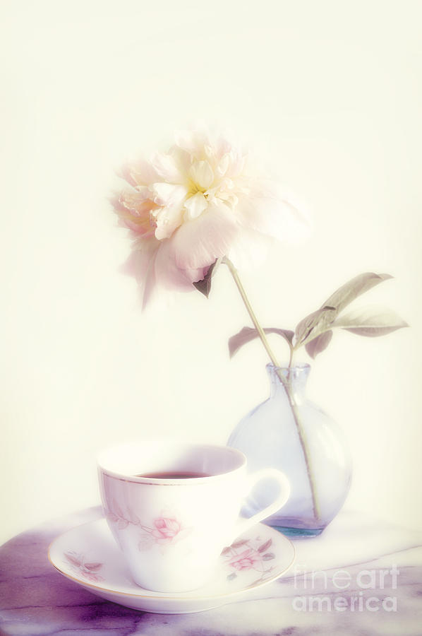 Coffee And Flower Photograph by HD Connelly