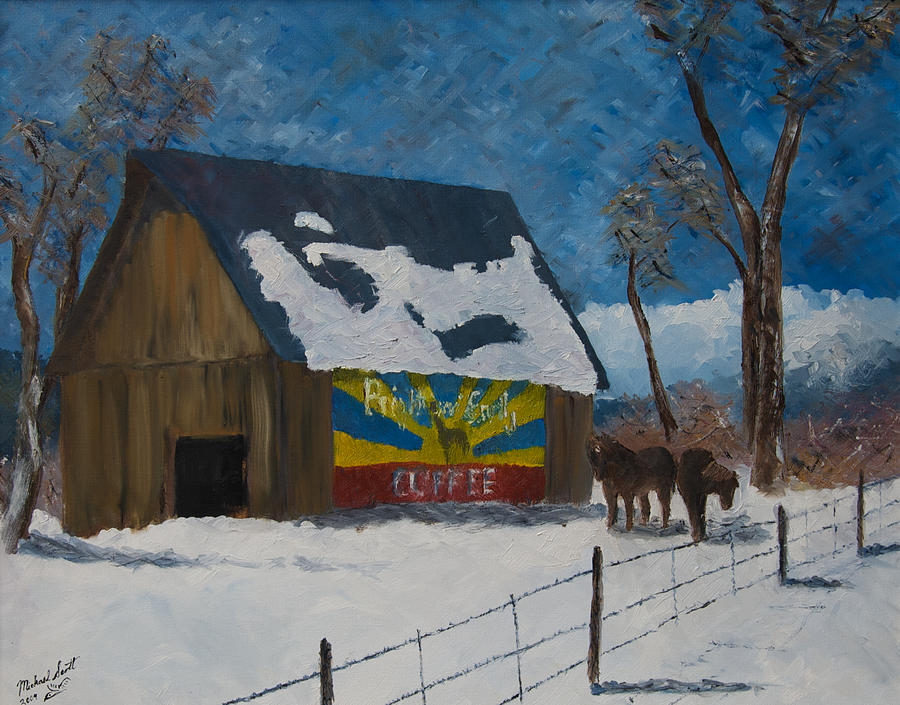 Coffee Barn Painting by Michael Scott