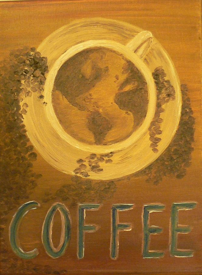 Coffee Painting by Donna Muller