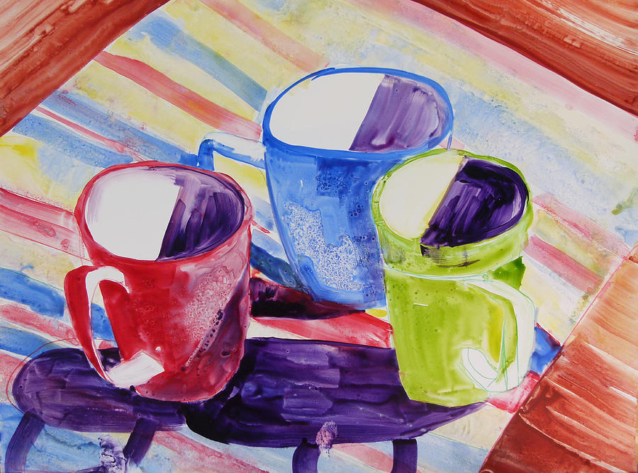 Orange Pitcher with Fruit Painting by Suzanne Willis - Pixels
