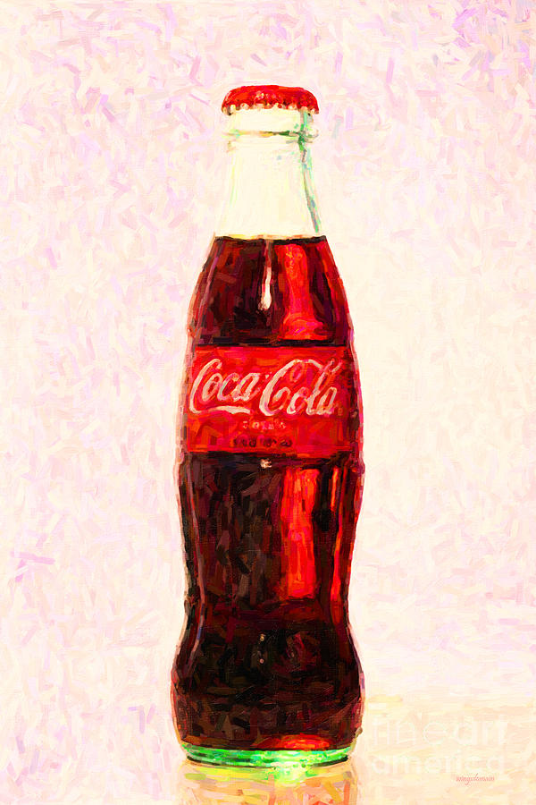 Bottle Photograph - Coke Bottle 2 by Wingsdomain Art and Photography