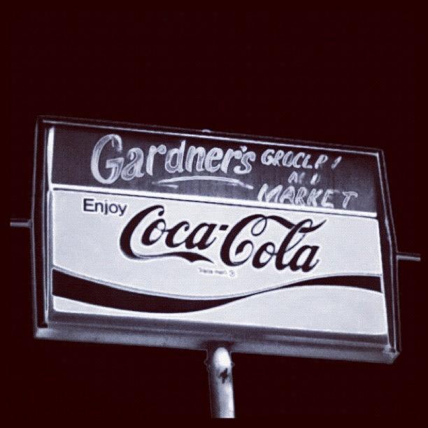 Sign Photograph - Coke Silvered by Dave Edens