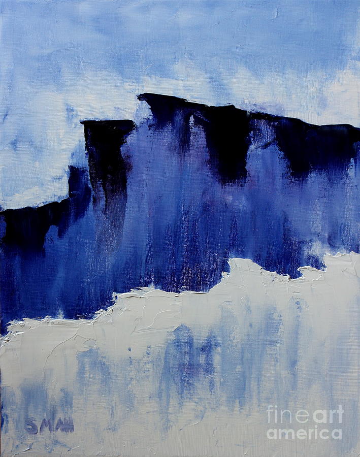 Cold Blue Painting by Sarah Mah - Fine Art America