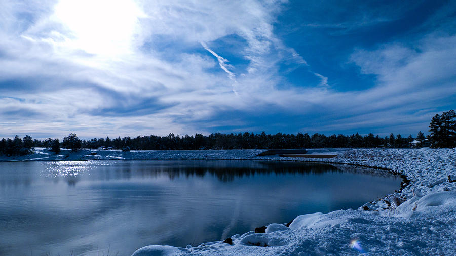 Cold Show Low Lake Photograph by Eric Neitzel