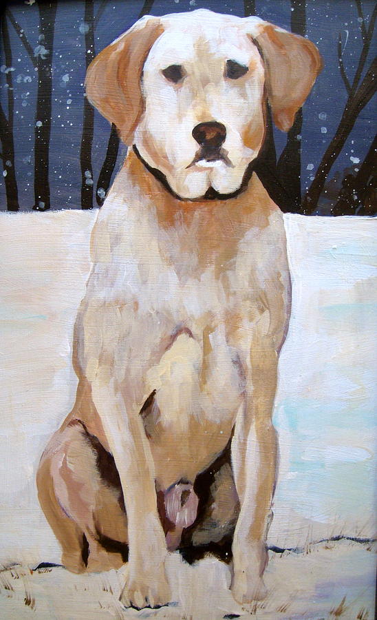 Cold Yeller Painting by Edith Hunsberger