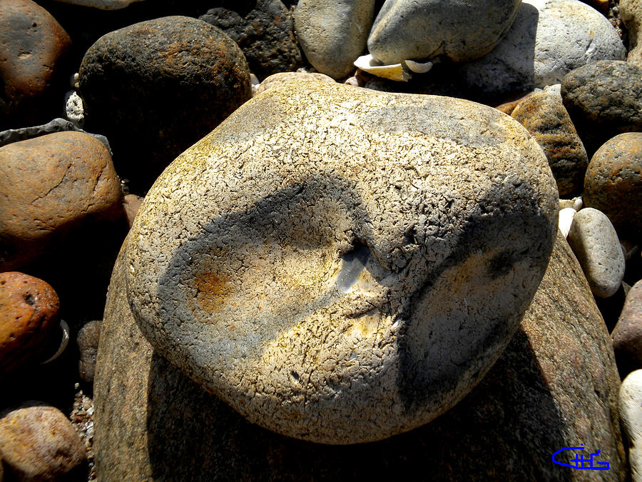 Nature Photograph - Colettes Integration with the beloved Mother Nature Stones 1 by Colette V Hera Guggenheim