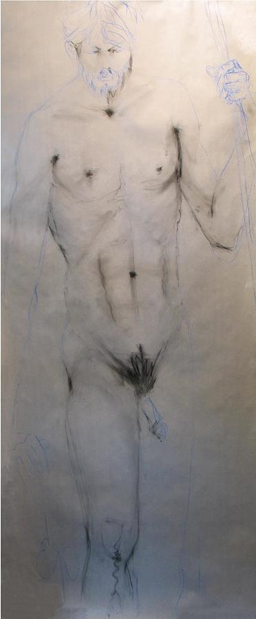 Male Nude Painting - Colin 2 by Elizabeth Parashis