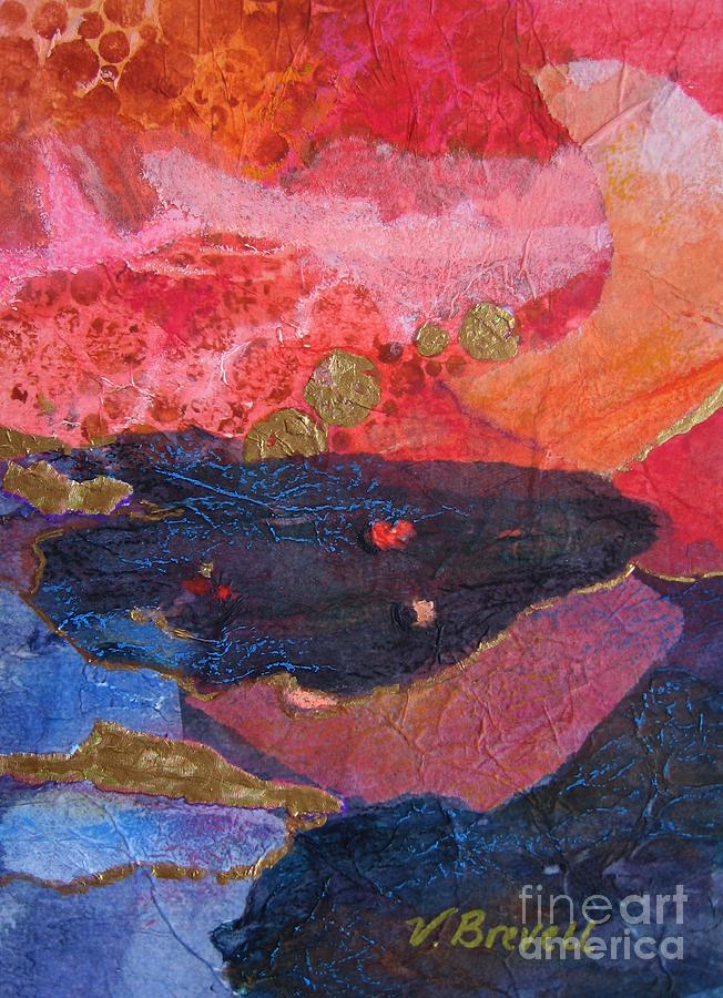Collage in Reds by Vicki Brevell Collage in Reds by Vicki Brevell