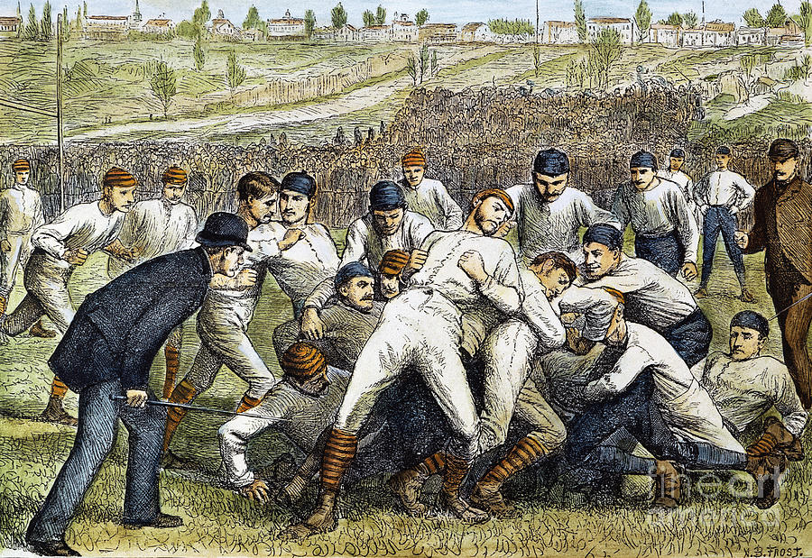 College Football Game, 1879 Photograph by Granger
