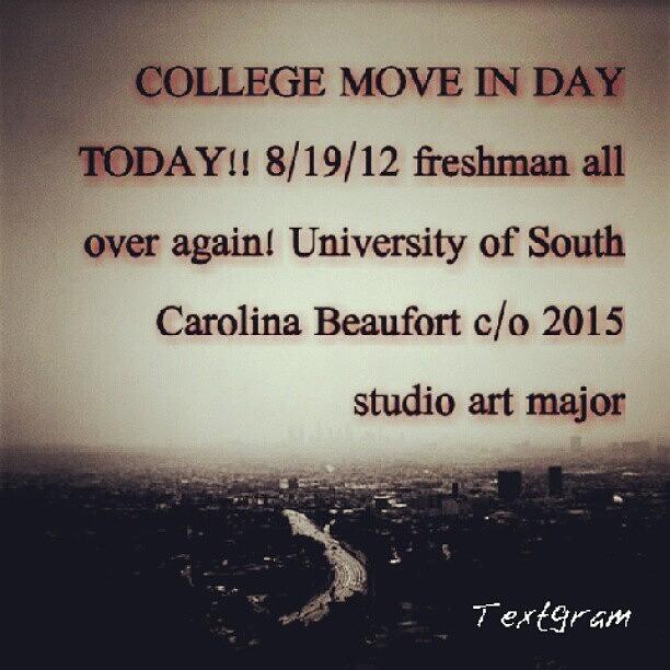 School Photograph - #college #moveinday #moving #freshman by Brian Evans