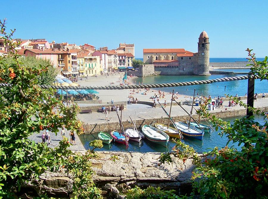 Collioure from Knights of Templar Castle Photograph by Marilyn Dunlap