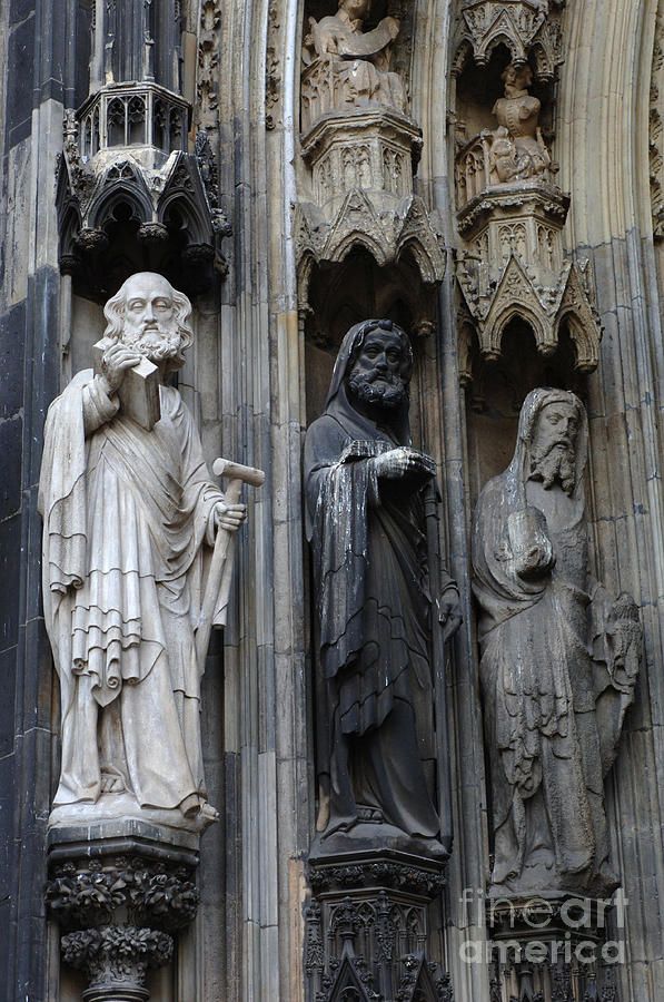Cologne Cathedral Statues Photograph by Bob Christopher