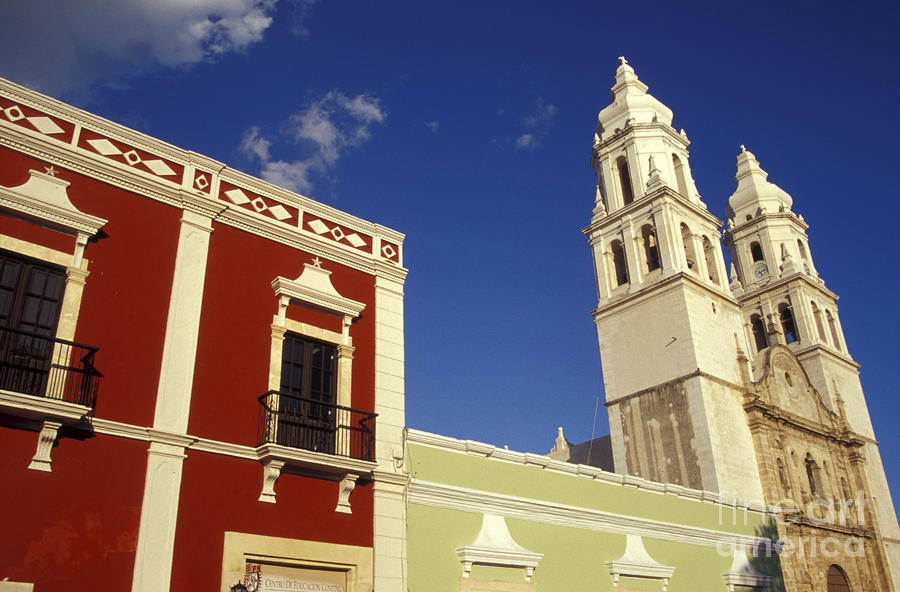 COLONIAL COLORS Campeche Mexico Photograph by John  Mitchell